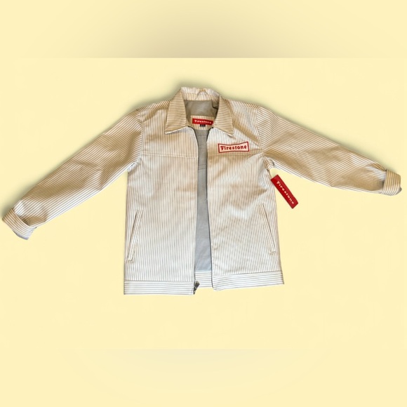 Stylish Firestone Striped Jacket - White - Picture 5 of 5